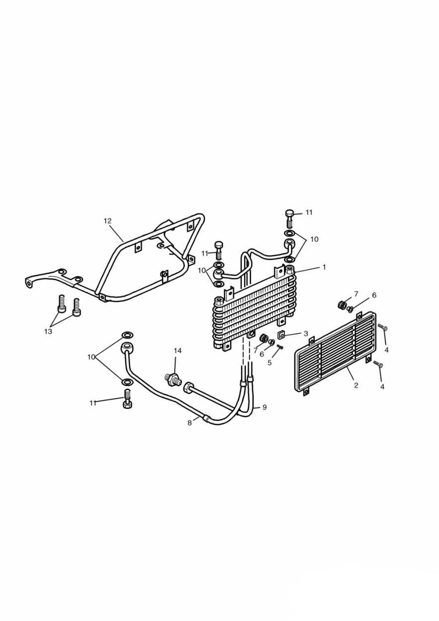 RADIATEUR D HUILE 4 CYLINDRES 35326 POUR TROPHY 1200 1991