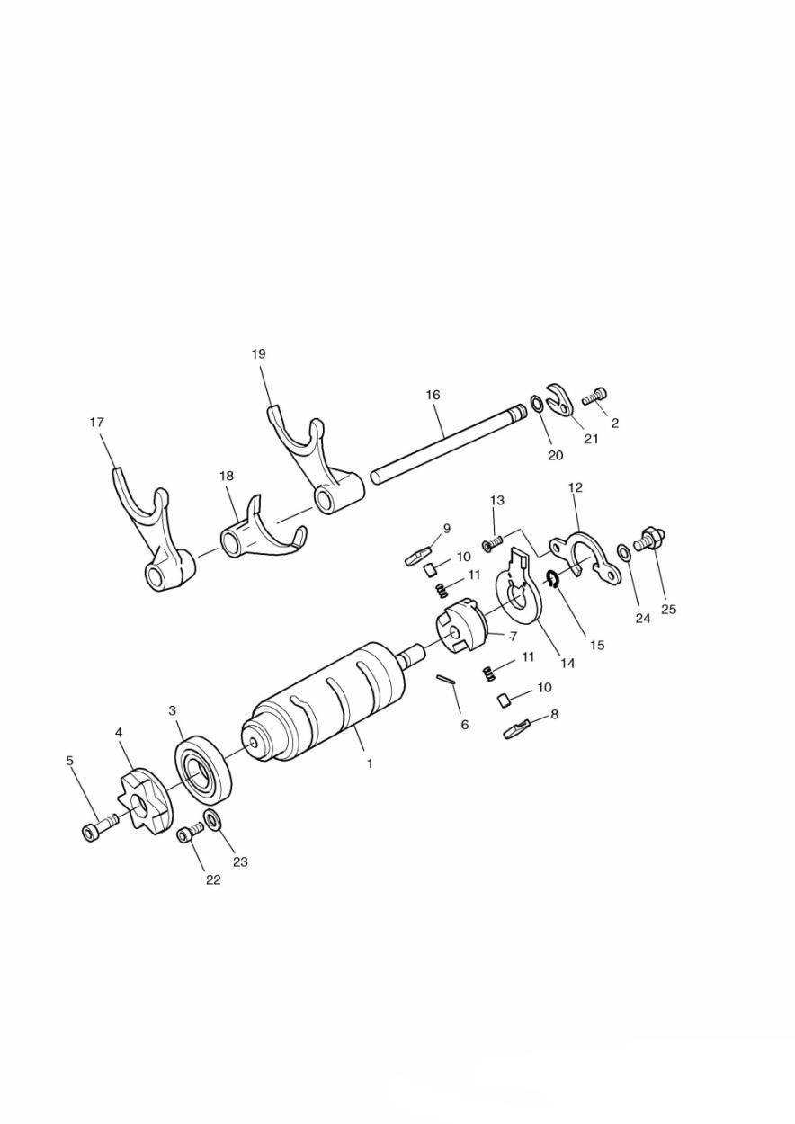 TAMBOUR DE SELECTEUR DE VITESSES POUR TROPHY 1200 1991