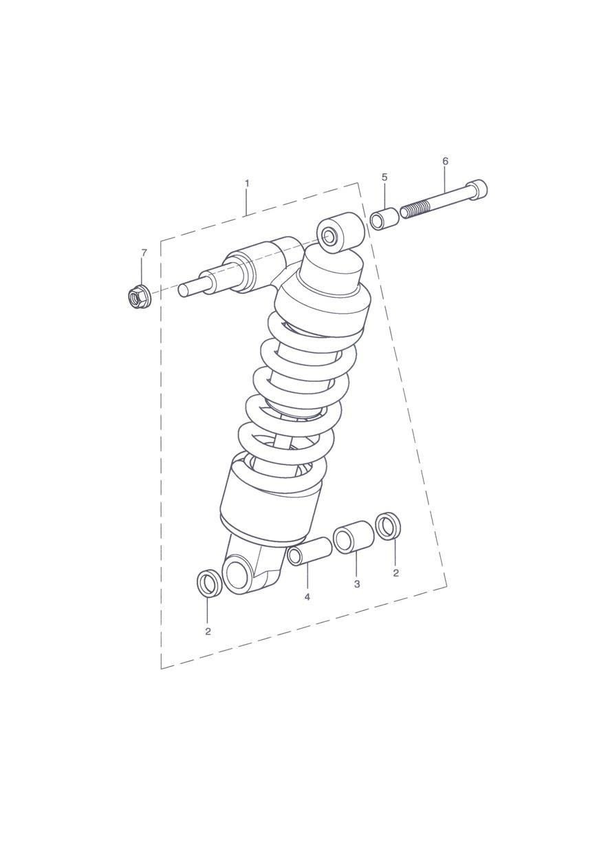 SUSPENSION ARRIERE POUR TIGER SPORT ABS A1 2013