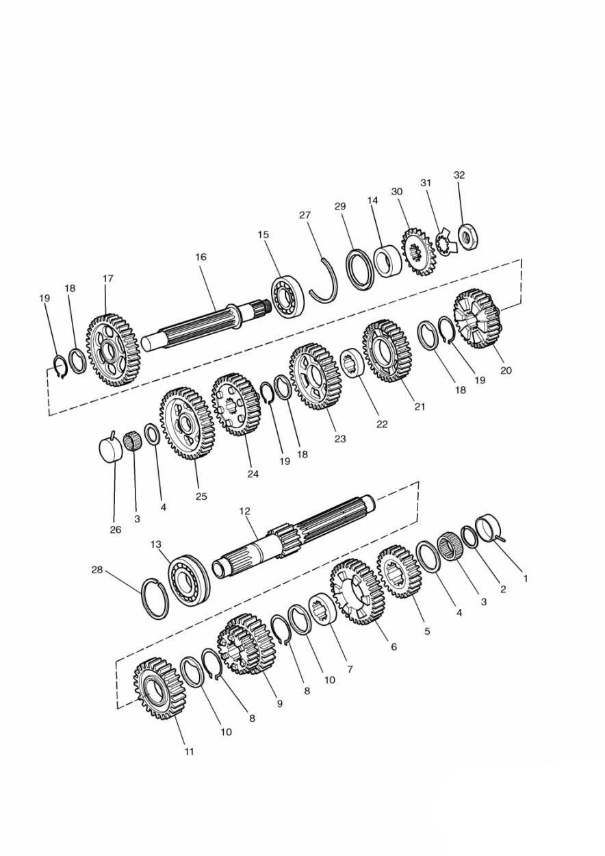 TRANSMISSION 107969 POUR TROPHY 1200 1991