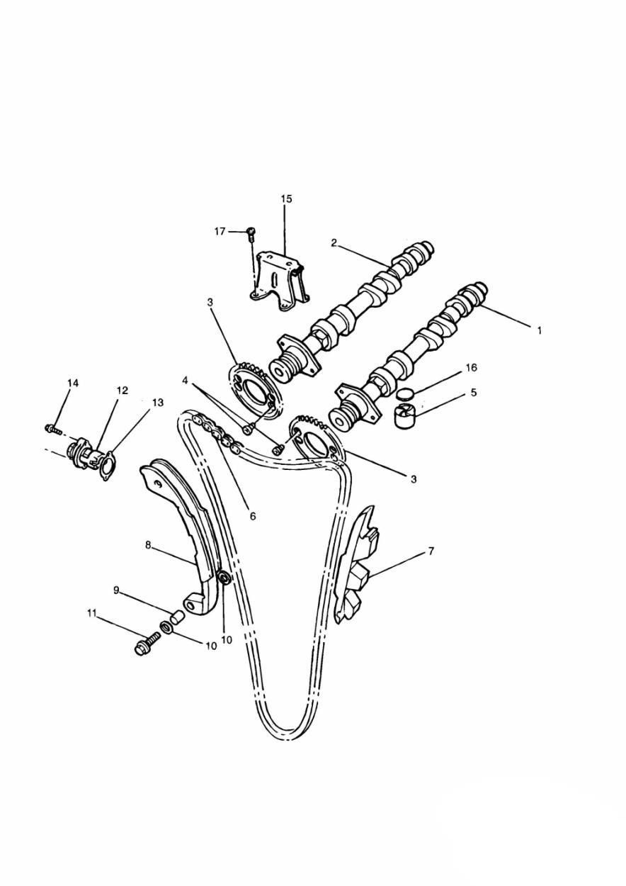 ARBRE A CAMES ET DISTRIBUTION POUR TRIDENT 750 1991