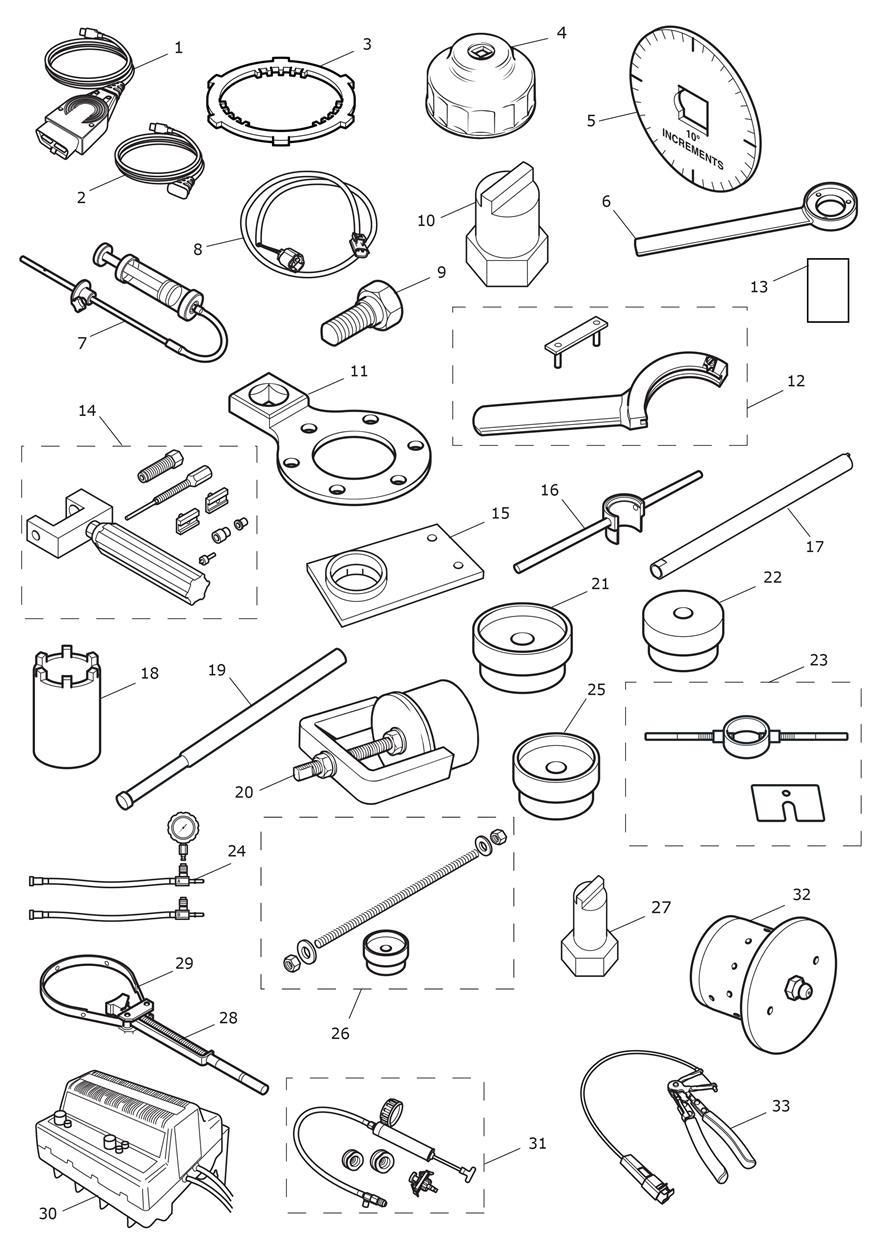 OUTILS DE SERVICE POUR TIGER SPORT ABS A1 2013