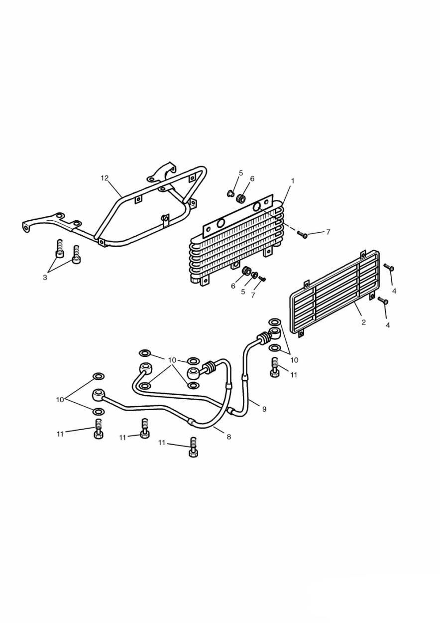 RADIATEUR D HUILE 3 CYLINDRES 35803 POUR TROPHY 1200 1991